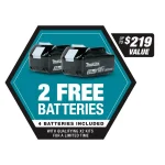 Makita 21 in. 18V X2 (36V) LXT Brushless Cordless Walk Behind Push Lawn Mower Kit with 4 Batteries thumbnail 2