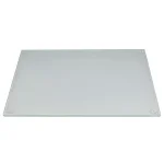 Home Basics Frosted Tempered Glass Cutting Board - Modern Rectangular Serving Platter thumbnail 3