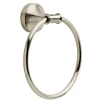 Delta Phoebe Brushed Nickel Towel Ring - Transitional Hand Towel Holder thumbnail 1