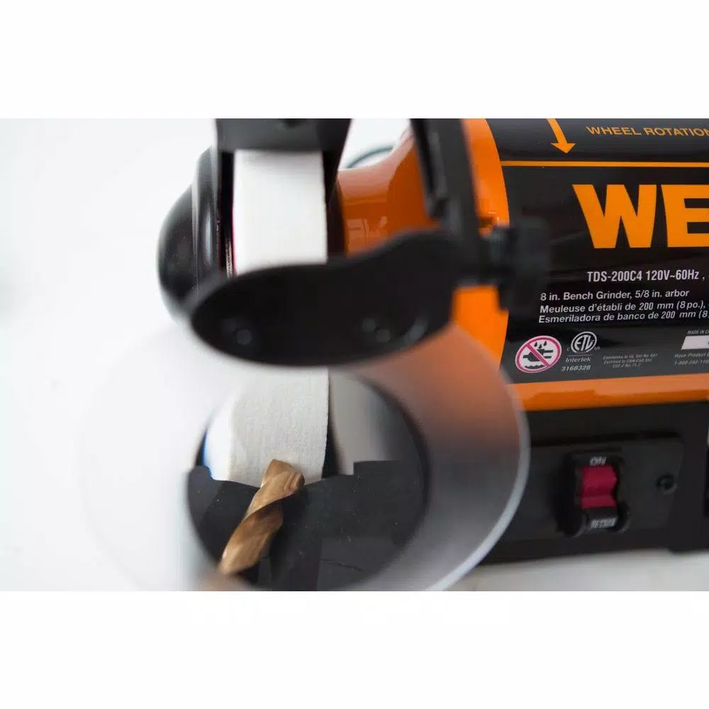 WEN 8 in. Slow Speed Bench Grinder, 120-Volt, 3 Amp, 1750 RPM