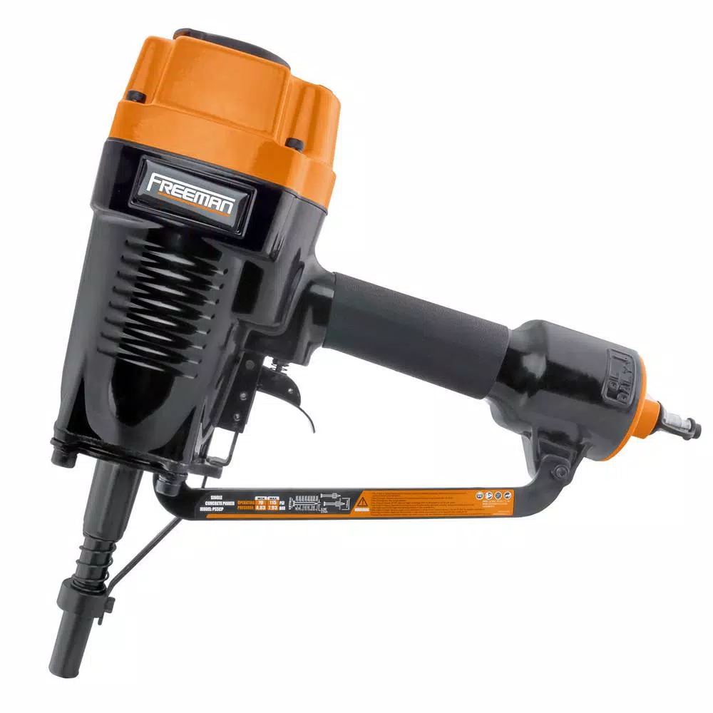 Freeman PSSCP 3 in. Pneumatic Single Pin Concrete Nailer with Blow Molded Case