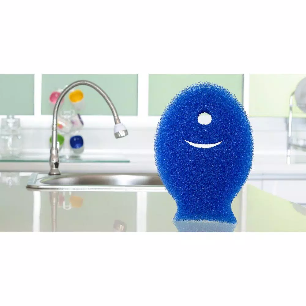 DishFish Scrubber 6-Pack - Non-Scratch Flexible Foam Dish Sponges