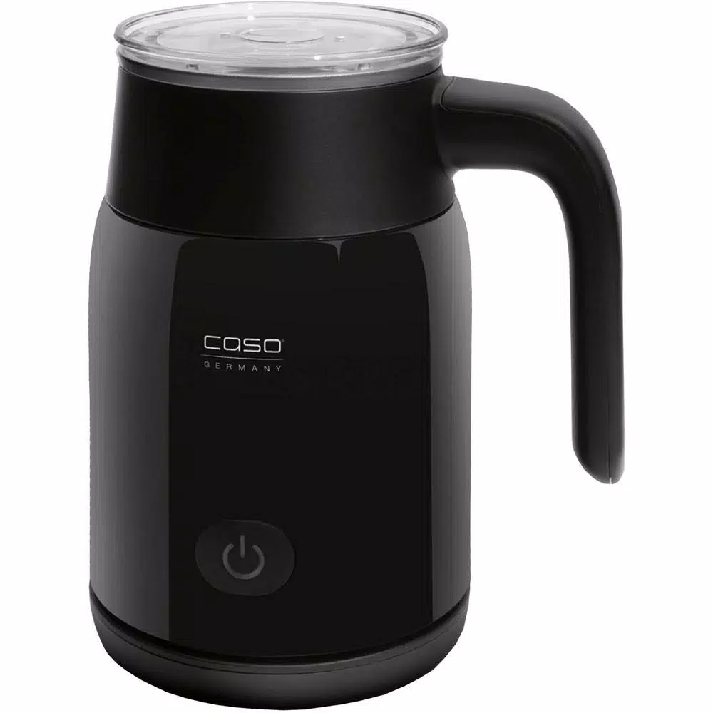 CASO Design Coffee One 10-Cup Filter Coffee Maker with Crema Magic Electric Milk Frother, Silver/Black