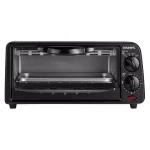 Courant 2-Slice Compact Toaster Oven with Bake Tray and Toast Rack, Black thumbnail 1