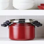Farberware Neat Nest 6-Quart Aluminum Nonstick Saucepot with Glass Lid, Black thumbnail 8