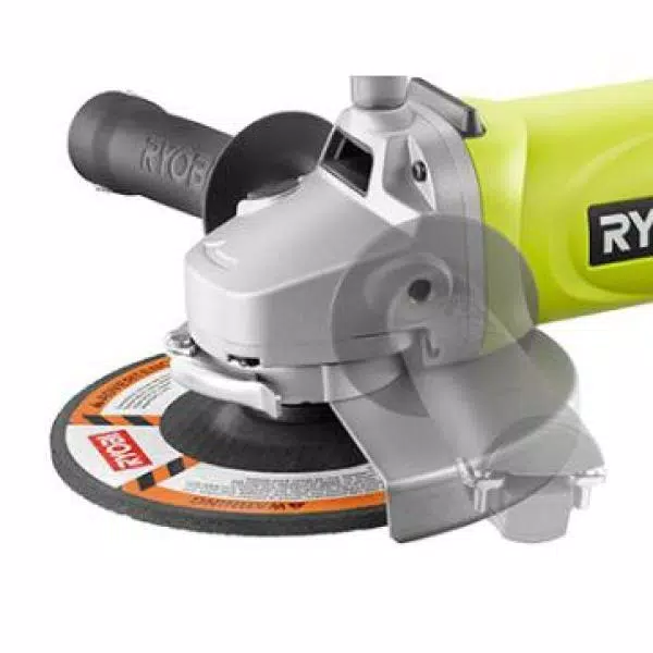RYOBI 7 in. 10 Amp Corded Angle Grinder with Variable Speed, 6500 rpm
