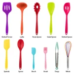 MegaChef 12-Piece Multi-Color Silicone Kitchen Utensil Set thumbnail 5