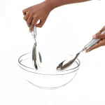 Mind Reader Stainless Steel Salad Server Set - 2-Piece Spoon and Fork Utensils thumbnail 2