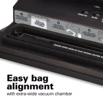 Hamilton Beach NutriFresh Black Food Vacuum Sealer with Extended Seal thumbnail 2