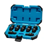 Capri Tools 3/8 in. Drive SAE Universal Impact Swivel Socket Set, 7-Piece thumbnail 1