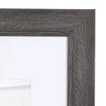Kate And Laurel Edson Gray Rustic Farmhouse Picture Frame Set, 16x20 in. Matted to 11x14 in. (Set of 2) thumbnail 4