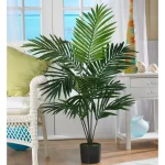Nearly Natural 5 ft. Kentia Palm Silk Tree - Artificial Green Tropical Plant thumbnail 2