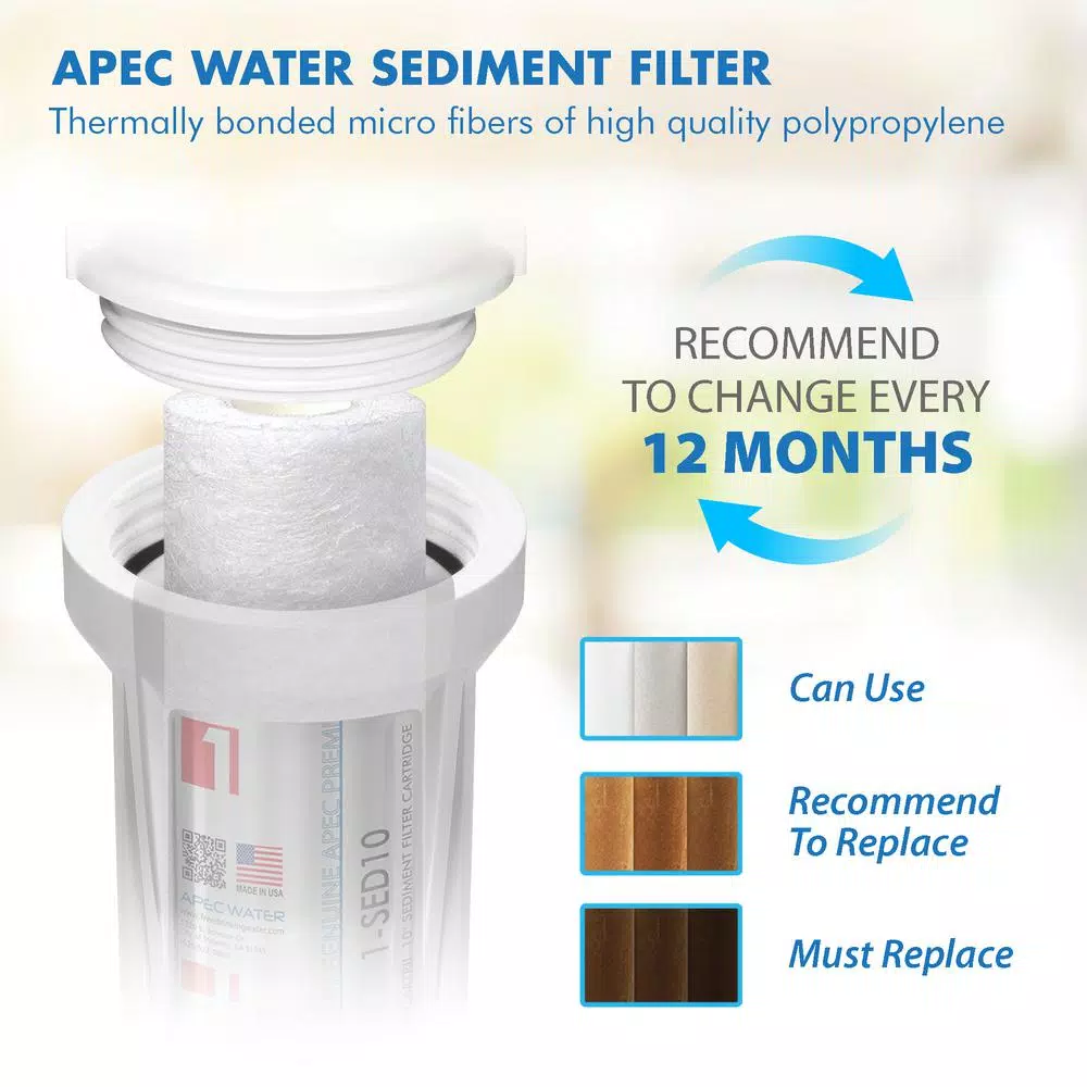 APEC Water Systems APEC Ultimate 10 in. 5-Micron Sediment Replacement Filter