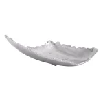 CosmoLiving by Cosmopolitan Modern Reflections 16 in. Silver Aluminum Free-Form Bowled Decorative Tray thumbnail 2