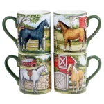 Certified International Clover Farm 4-Piece Earthenware Mug Set, 14 oz. (Service for 4) thumbnail 1