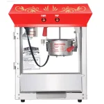 Great Northern Popcorn Machine - 4 oz. Red Stainless Steel Countertop Popper thumbnail 2