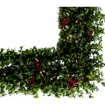 Fraser Hill Farm 48 in. Prelit Evergreen Berry Artificial Wreath with Pinecones and LED Lights thumbnail 2