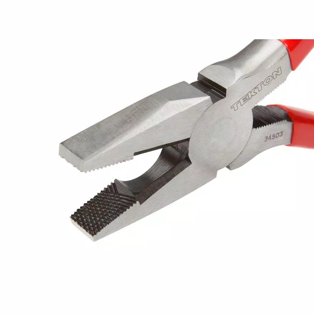 TEKTON 3-Piece Plier Set: Diagonal Cutting, Lineman's, and Long Nose Pliers
