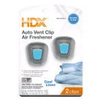 HDX Auto Vent Clip Air Fresheners, Cool Linen Scent, 2-Pack thumbnail 1