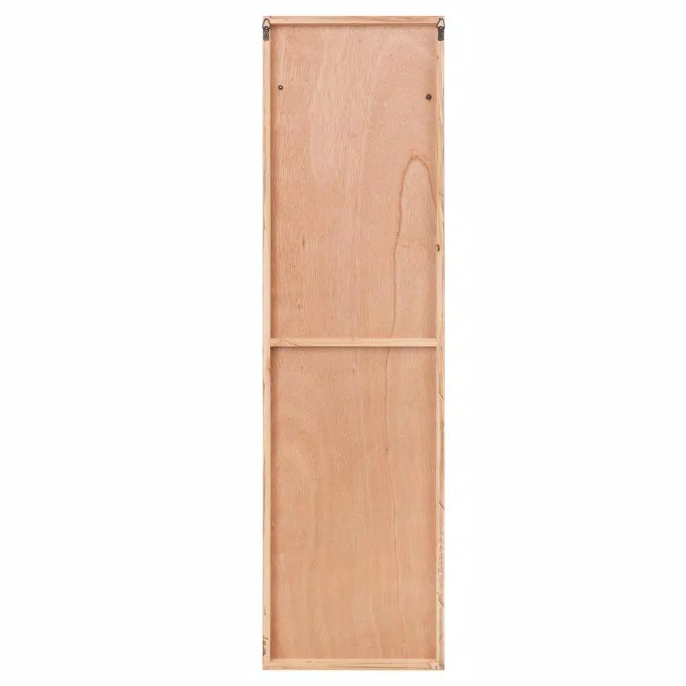 Pinnacle Patton Wall Decor Farmhouse Rules Rustic White Wood Plank Barn Door Sign, 47.5 x 13.5 in.