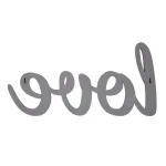 Pinnacle Love Grey Wood Decorative Sign - Handcrafted Rustic Farmhouse Script Wall Decor thumbnail 3