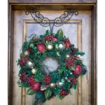 Village Lighting Company 18 in. Antler Design Adjustable Wreath Hanger, Heavy Duty Wrought Iron, Holds up to 20 lbs. thumbnail 3
