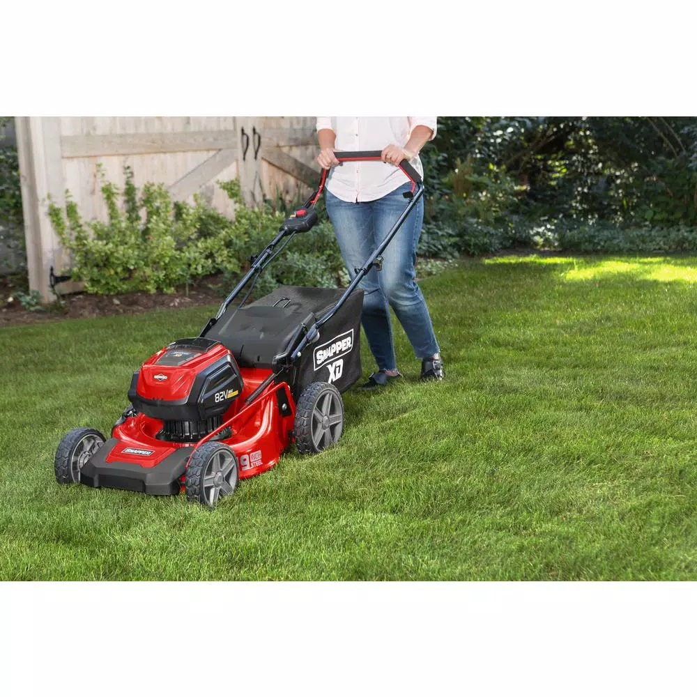 Snapper Briggs & Stratton 82V MAX 19 in. Cordless Electric Lawn Mower Kit with (2) 2.0 Ah Batteries and Rapid Charger