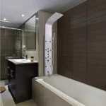 AKDY 65 in. Stainless Steel 8-Jet Rainfall Waterfall Shower Panel System with Handheld Wand thumbnail 14