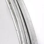 Stratton Home Decor Jocelyn Round Silver Metal Accent Mirror, 29.5 in. thumbnail 5