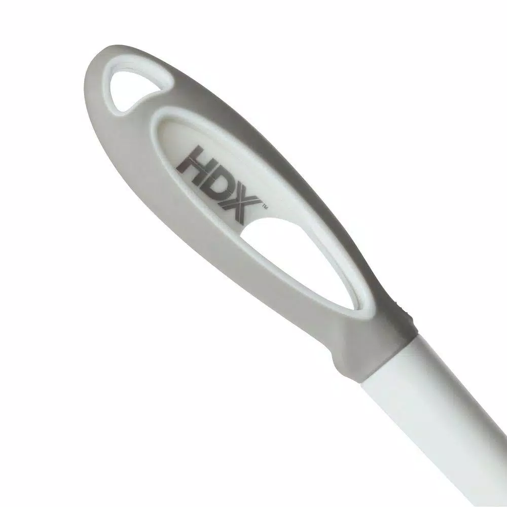 HDX Toilet Bowl Brush and Holder Set with Microban Antimicrobial Protection, White/Gray
