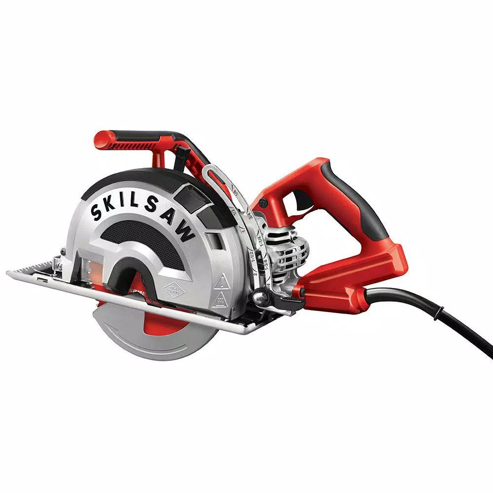 SKILSAW 8 in. Outlaw 15 Amp Corded Worm Drive Metal Saw with 42-Tooth Diablo Cermet Blade