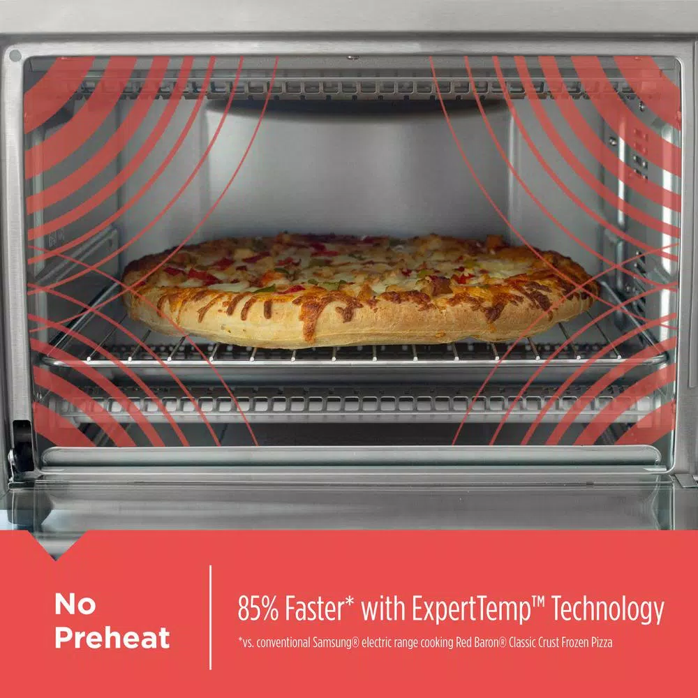 BLACK+DECKER 8-Slice Air Fry Toaster Oven with No Preheat, Stainless Steel