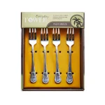 Towle Living Towle Palm Breeze 18/0 Stainless Steel Cocktail Forks, Set of 4 thumbnail 2