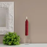ROOT CANDLES A.I. Root 7 in. Timberline Collenette Garnet Taper Dinner Candles, Box of 4 thumbnail 2