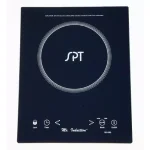 SPT 1650W Single Burner Induction Cooktop with 3.5L Stainless Steel Pot and Glass Lid, Black thumbnail 1