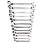 GearWrench 12-Piece Metric Indexing Combination Ratcheting Wrench Set thumbnail 1