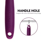 Ovente Premium Silicone Spatula with Stainless Steel Core, Heat-Resistant 500°F, Purple thumbnail 4