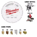 Milwaukee 10 in. 50-Tooth Combination Circular Saw Blade, 5/8 in. Arbor thumbnail 1