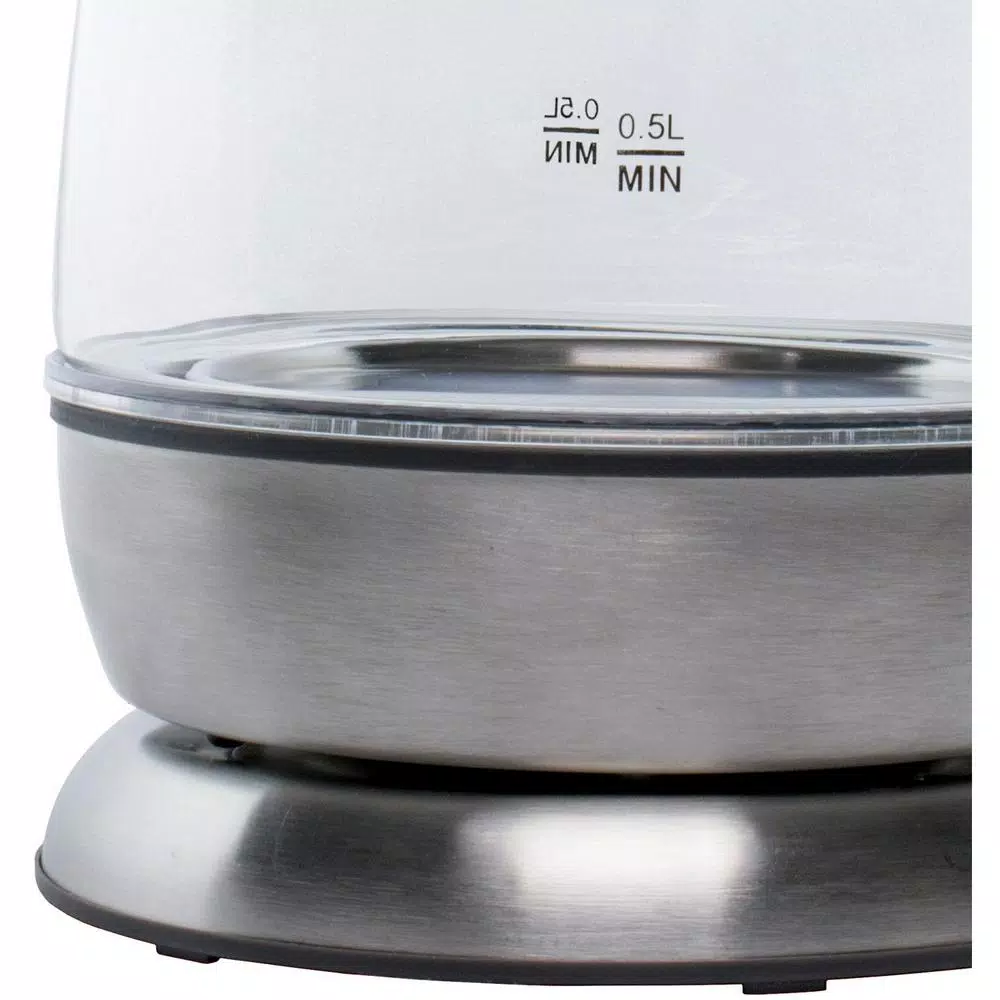 Brentwood Appliances KT-1910BK 1 Liter Cordless Glass Electric Kettle, 4.2-Cup, Black