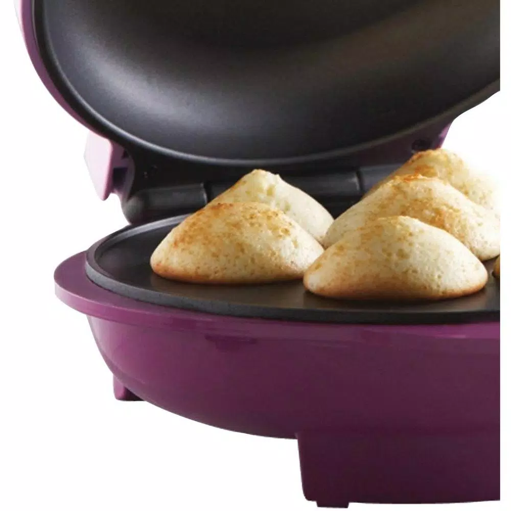 Brentwood Appliances TS-252 Mini Cupcake Maker, 7-Slot Nonstick Specialty Maker, Pink
