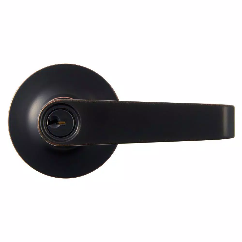 Universal Hardware Aged Bronze Commercial Standard Duty Storeroom Door Lever, ANSI Grade 2, 2-3/4 in.