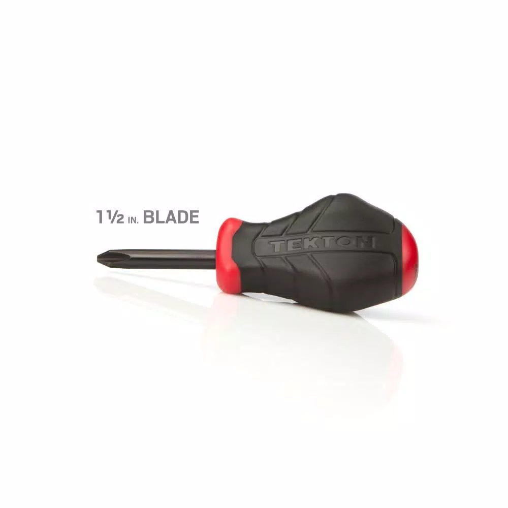 TEKTON 2-Piece Stubby Screwdriver Set, Slotted and Phillips