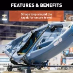 CURT Aluminum Kayak Roof Rack Carrier, 75 lb Capacity, Universal Fit thumbnail 10