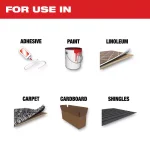 Milwaukee OPEN-LOK 3-in-1 Stainless Steel Oscillating Multi-Tool Cutting and Scraper Blade thumbnail 2