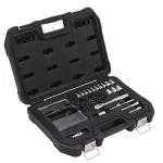 DEWALT 37-Piece 1/4 in. Drive Metric Socket Set with Ratchet and Bit Driver thumbnail 2