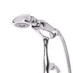 AKDY 3-Handle Freestanding Claw Foot Tub Filler with Telephone Hand Shower, Chrome thumbnail 4