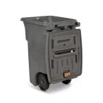 Toter 64 Gal. Graystone Wheeled Secure Document Cart thumbnail 2