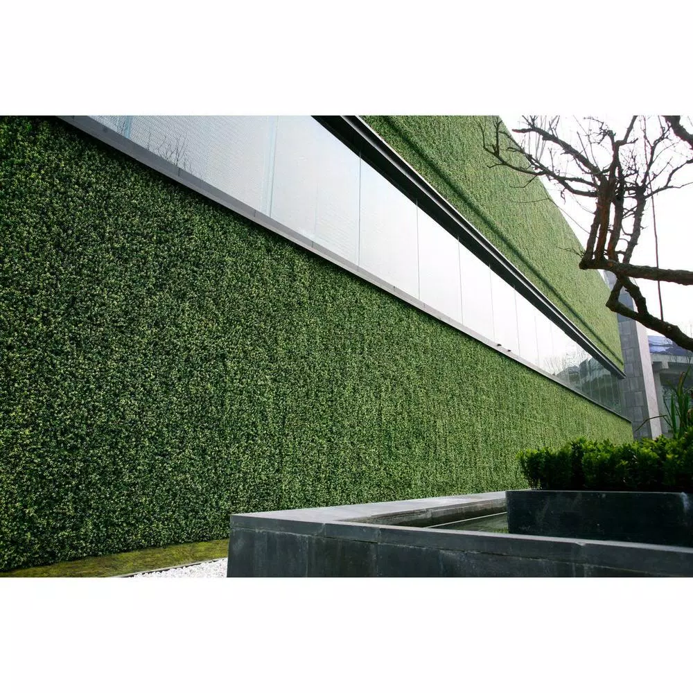 Ejoy GorgeousHome Artificial Boxwood Hedge Greenery Panels, 20 x 20 in., Dark Green (12-Pack)