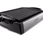 DeLonghi BGR50 2-in-1 Reversible Indoor Countertop Grill and Griddle, 140 sq. in., Stainless Steel thumbnail 5