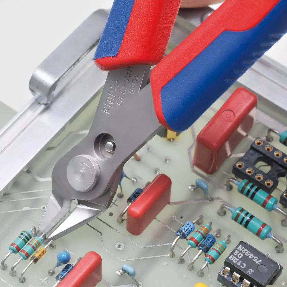KNIPEX 5 in. Electronic Comfort Grip Flush Cutting Pliers